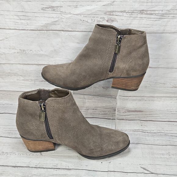 BLONDO BROWN SUEDE LEATHER WATERPROOF ANKLE BOOTS WOMEN SIZE 6.5 M - Picture 2 of 7